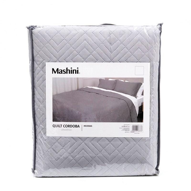 Quilt Cordoba lisa 1.5 P Gris-4