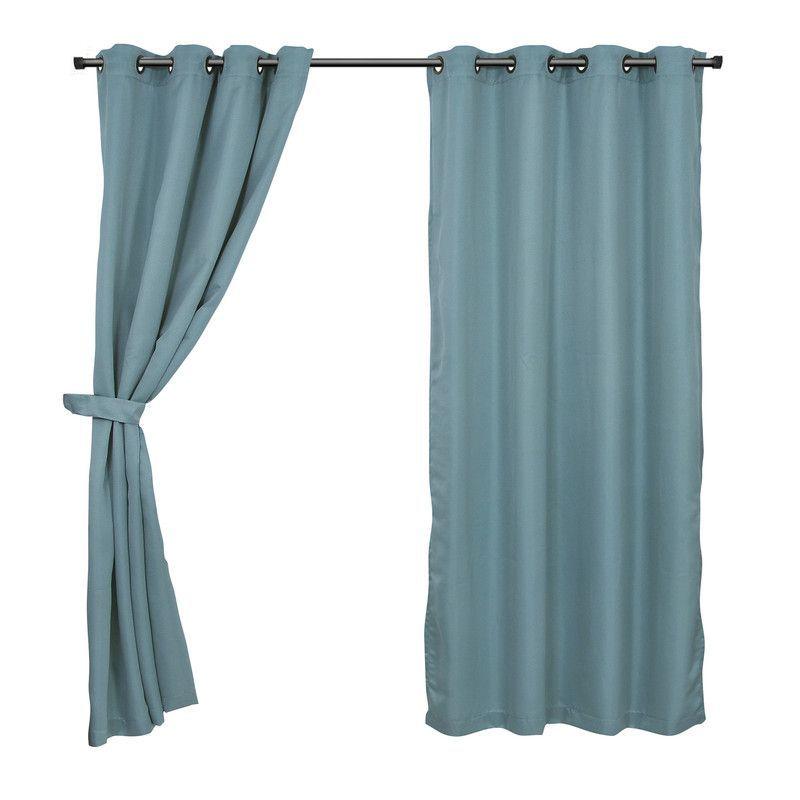Set de CortinasTela Arg. 140x220 Raye Celeste-0