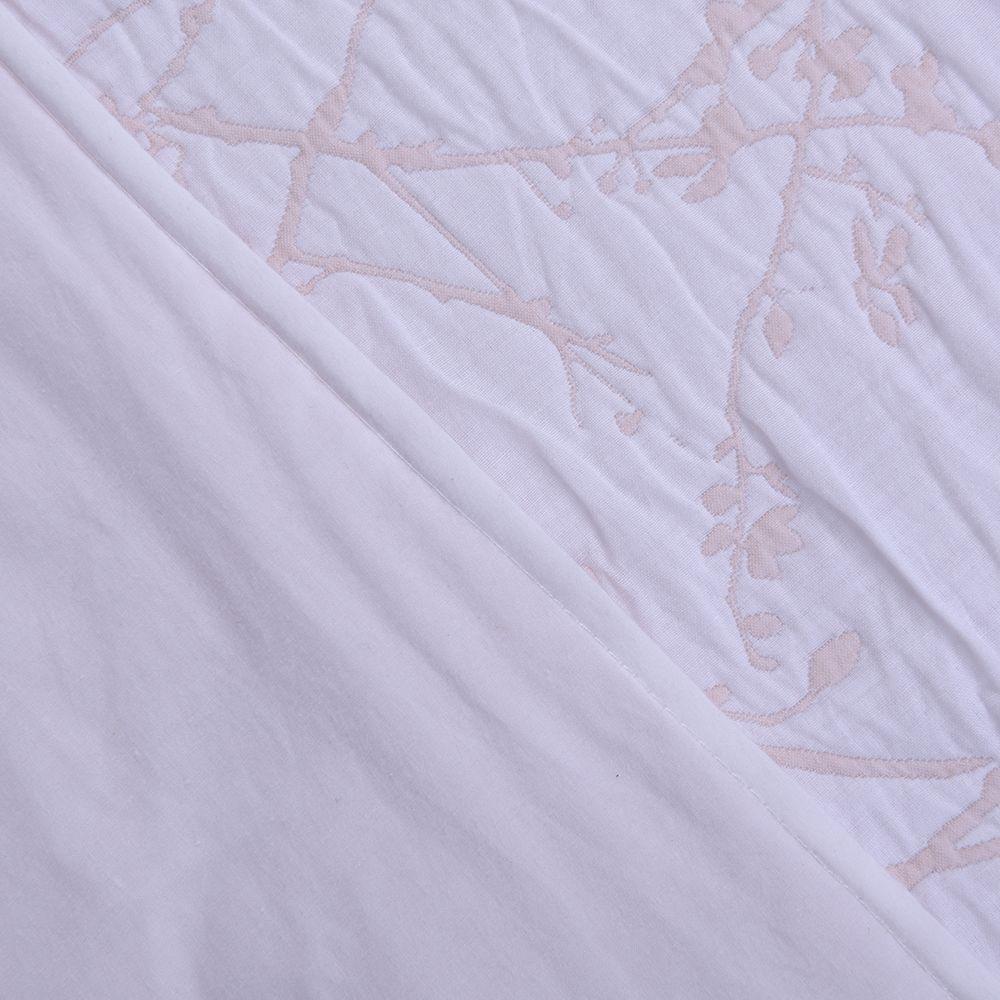 Funda plumon jacquard King branches rosado Fabrics-1