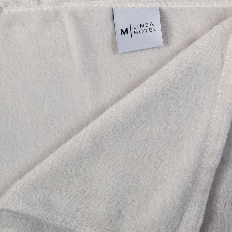 Frazada Flannel Hotel 2 Plazas Gris Claro-1