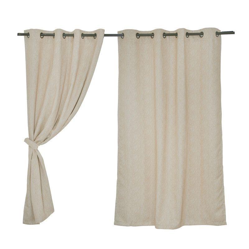 Set Cortinas SunOut Arg. 140x220 Beige-0