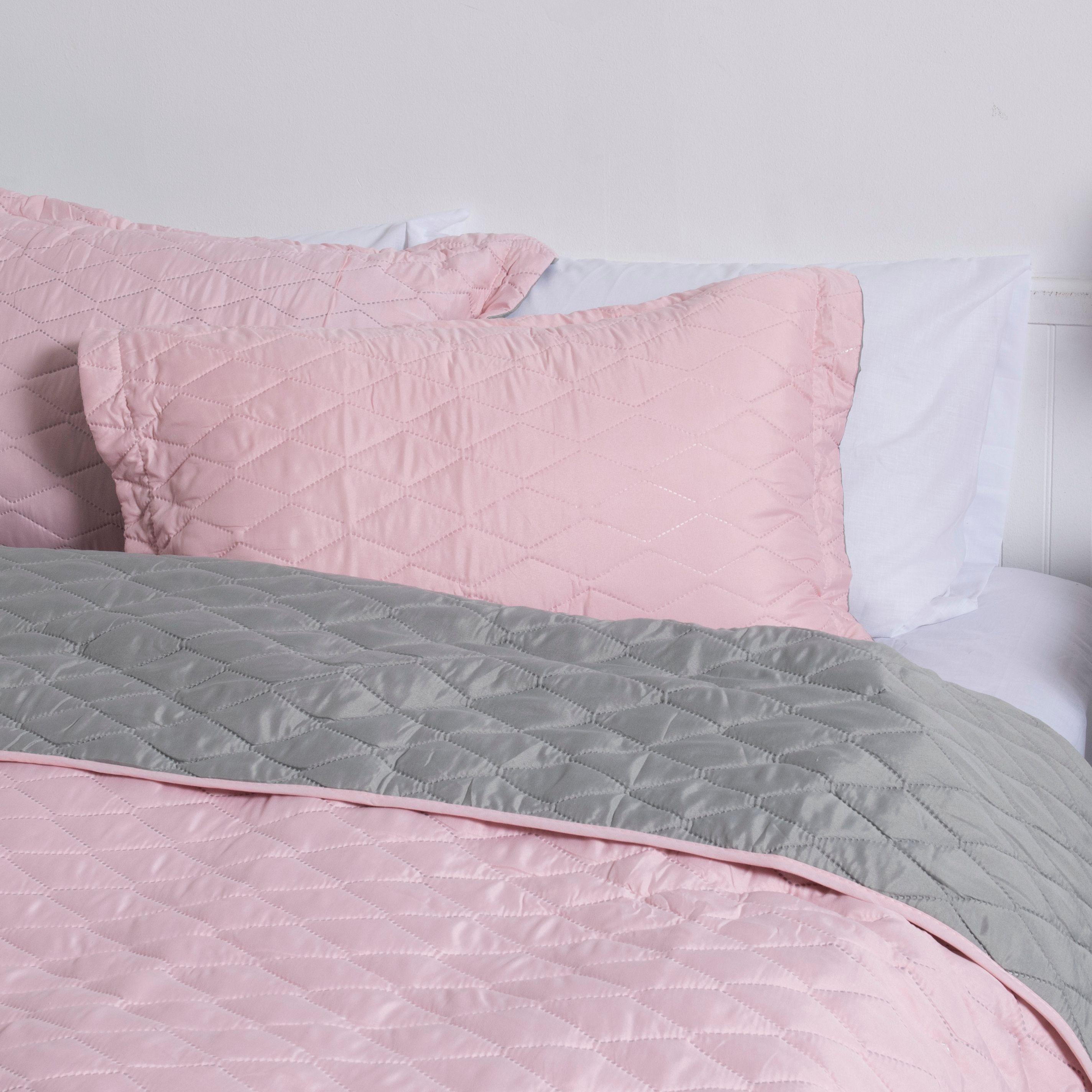 Quilt MF 2 Plazas Epecuen Verde-Rosado-3