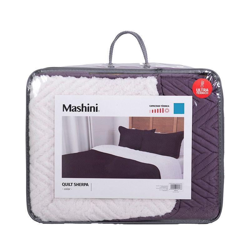 Quilt Mf. Sherpa 1.5 Plazas Morado-4