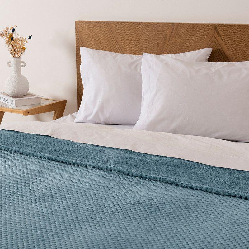 Frazada PopCorn King Celeste-2