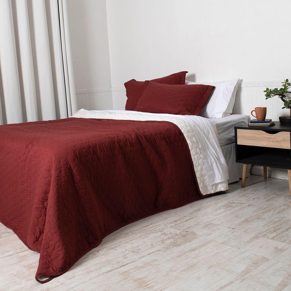 Quilt Sherpa King Burdeo-2