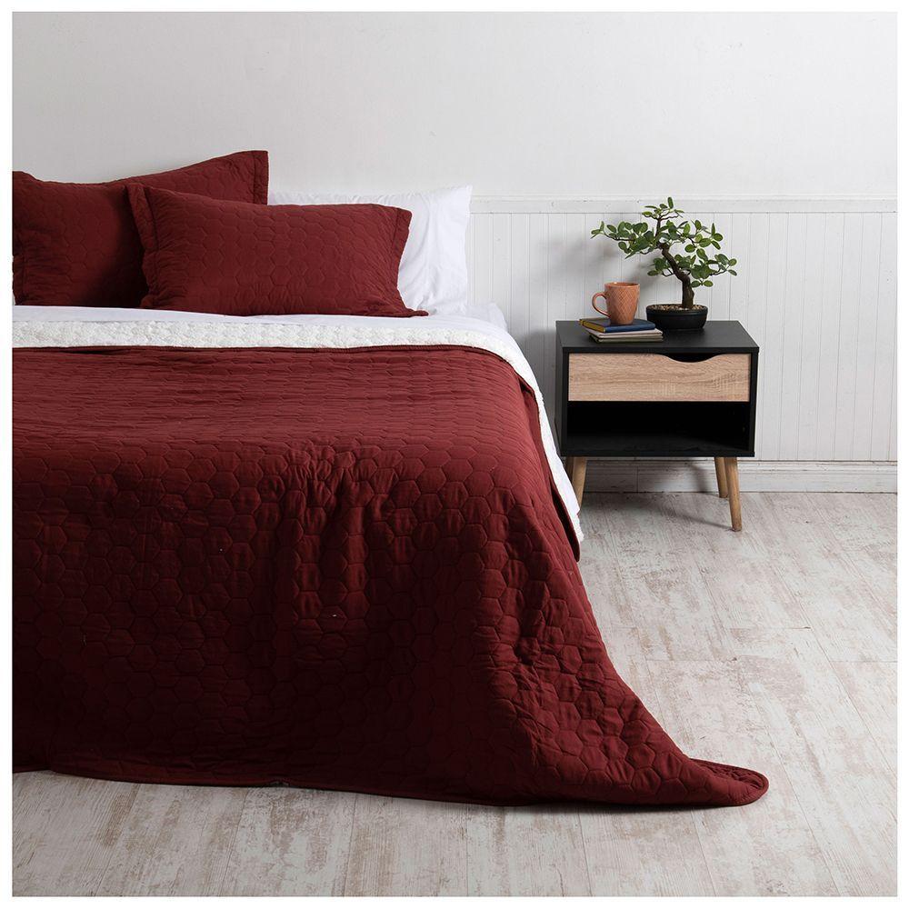 Quilt Sherpa King Burdeo-0
