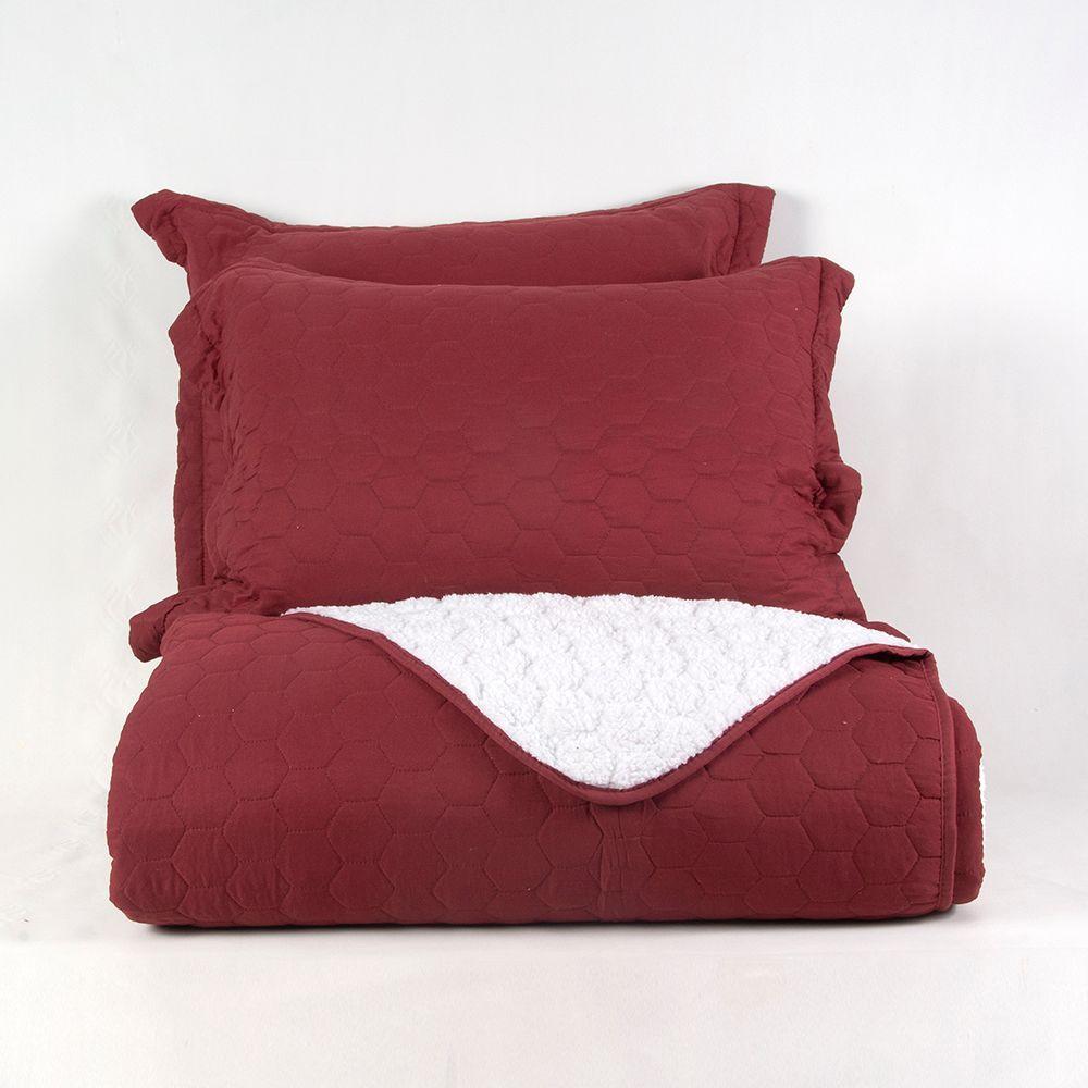 Quilt Sherpa King Burdeo-4