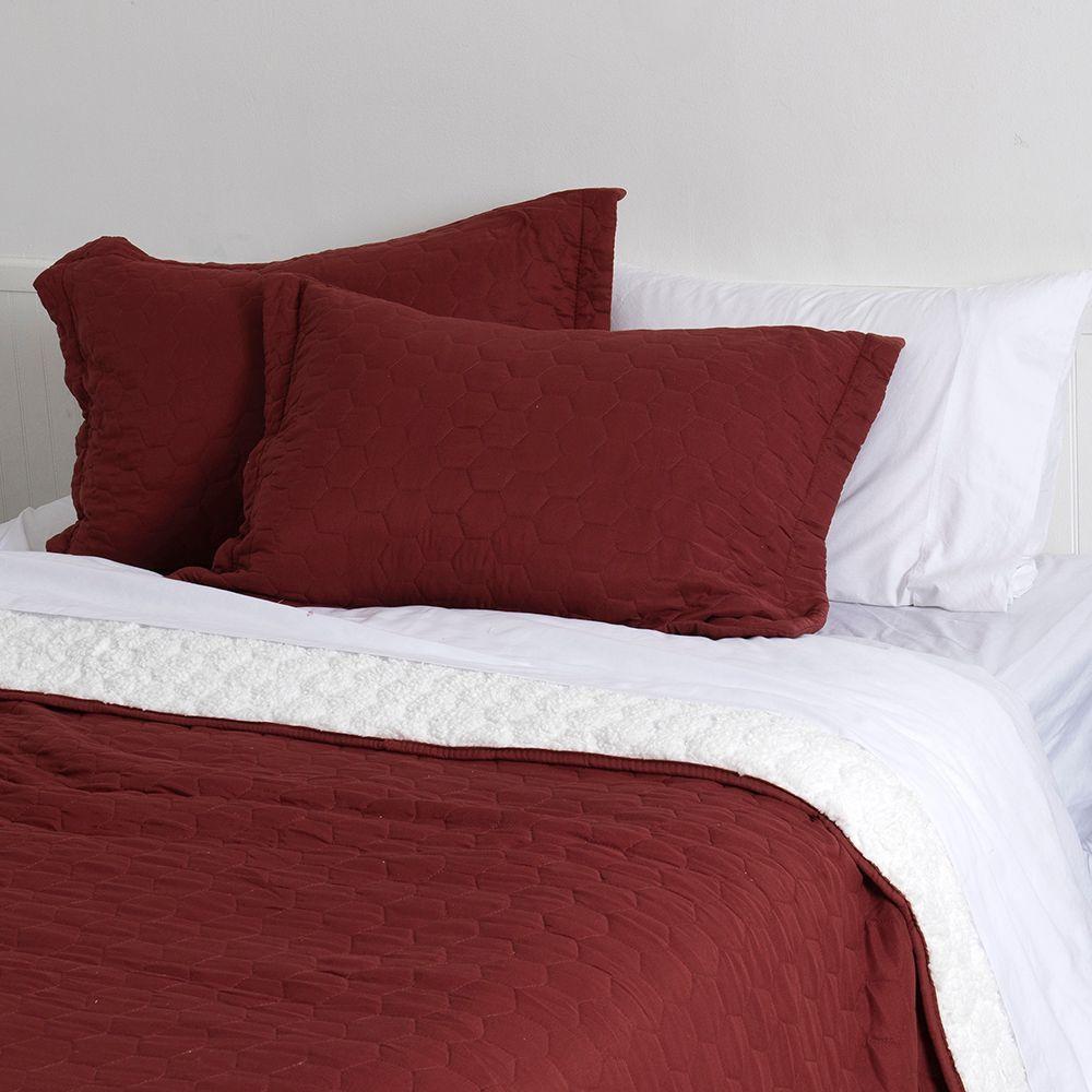 Quilt Sherpa King Burdeo-3