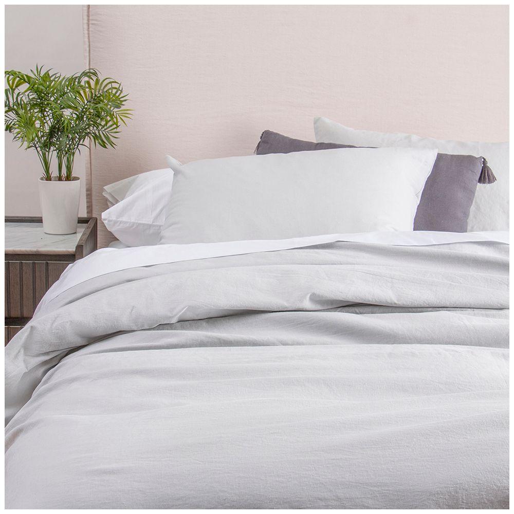 Cubreplumon lino S.King gris claro Fabrics-0