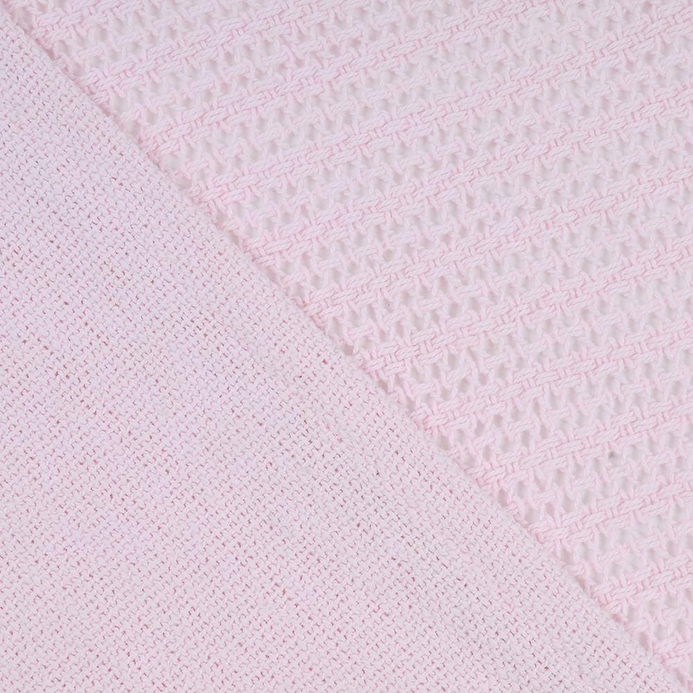 Manta Algodon Panel 130x160 cm Rosado Mashini-1