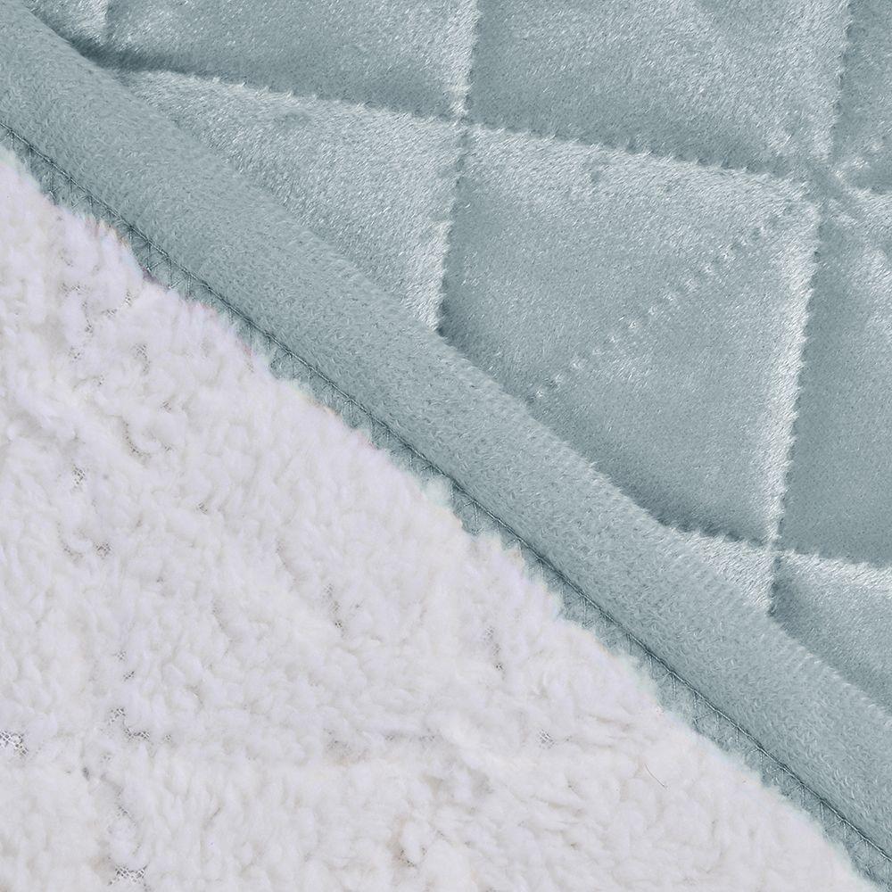 Quilt Velvet Sherpa King Verd-1