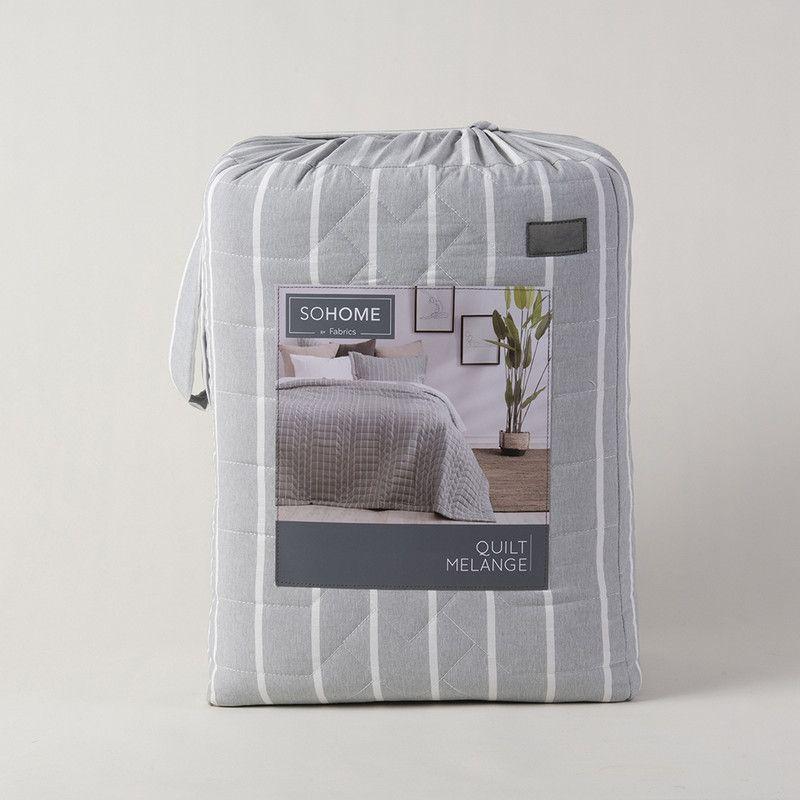 Cubrecama Melange 2 Pl Gris-3