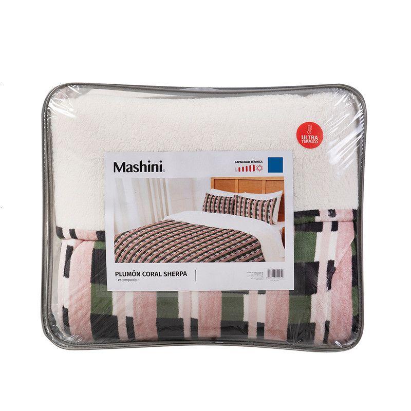 Plumon Coral print Sherpa 2 P Trama-4