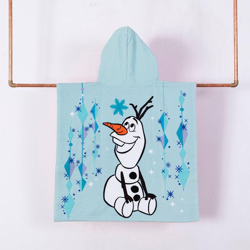 Toalla Playa Capucha MF 60x120 Frozen Cristal-1