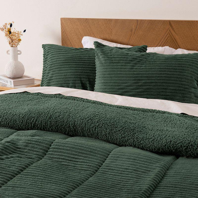 Plumon Cord. Coral Sherpa 2 P Verde-2