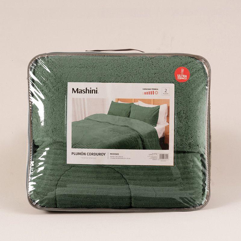 Plumon Cord. Coral Sherpa 2 P Verde-3