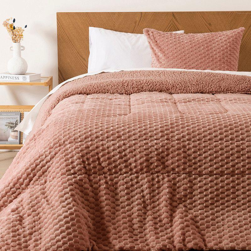 Plumon Flannel Jqd Sherpa 1.5 P Terracota-0