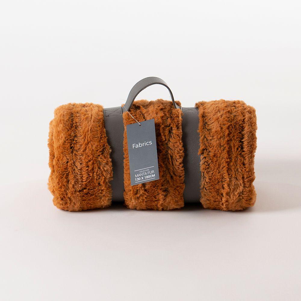 Manta Fur Moscu 130x180 cobre Fabrics-2