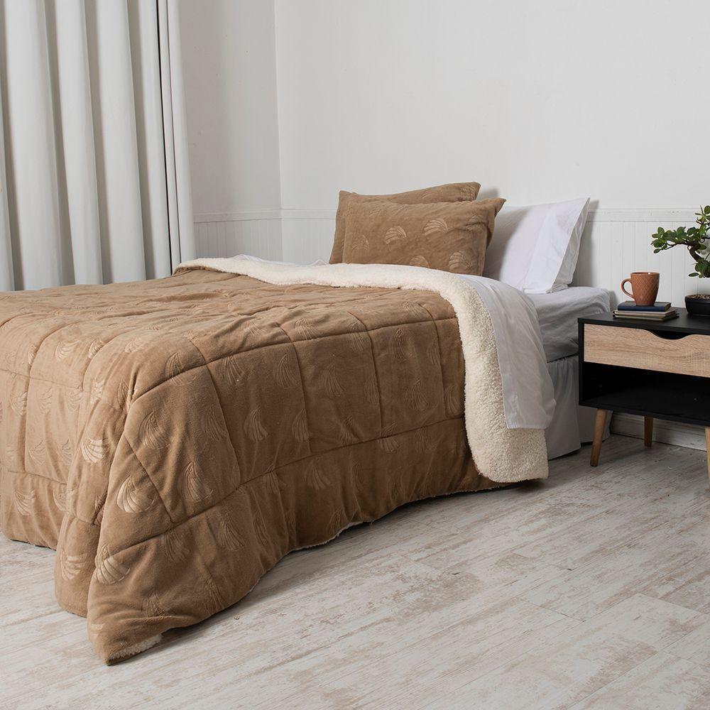 Plumon Coral Emboss 2 P Beige-2