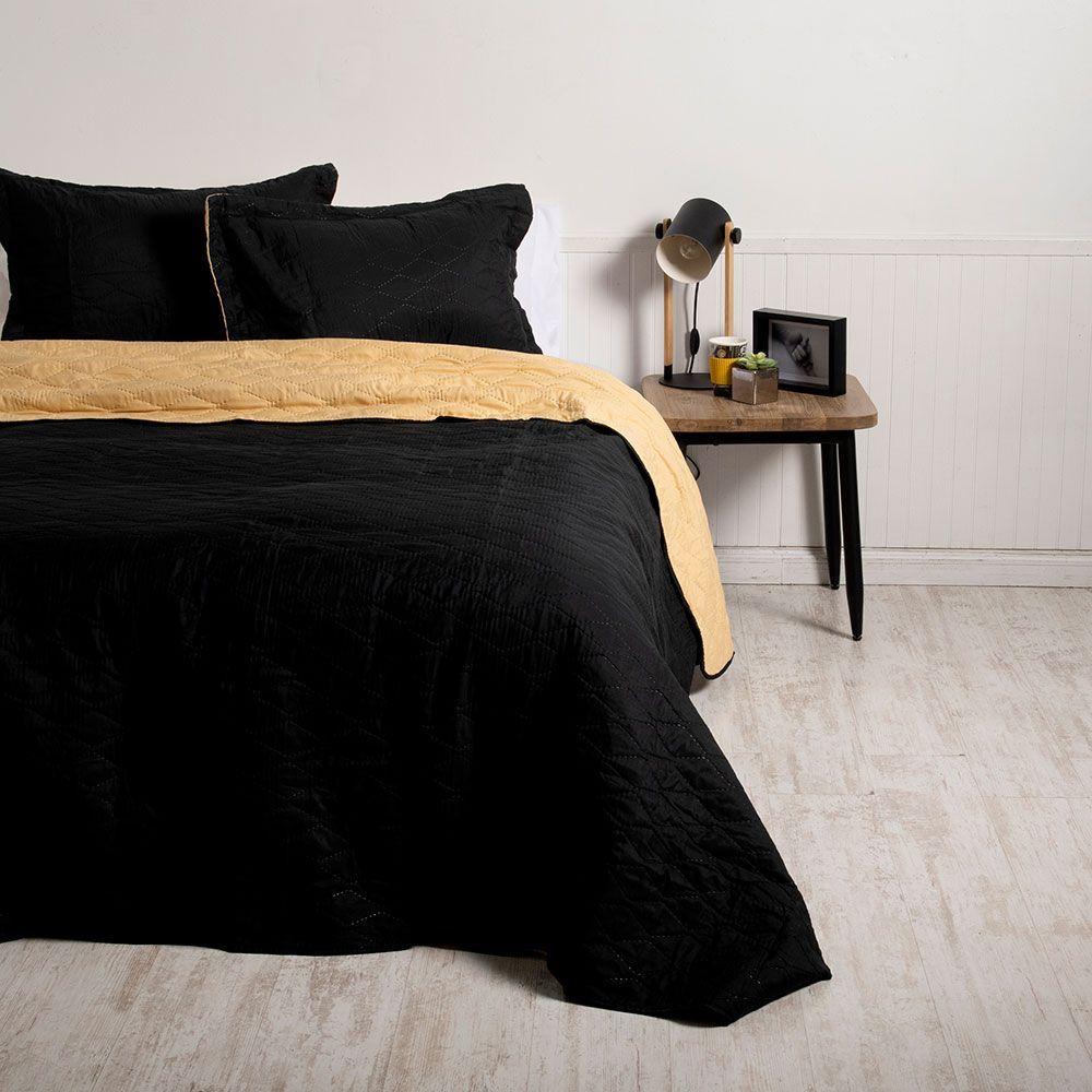 Quilt MF 1.5P Calama Negro-Mostaza-0