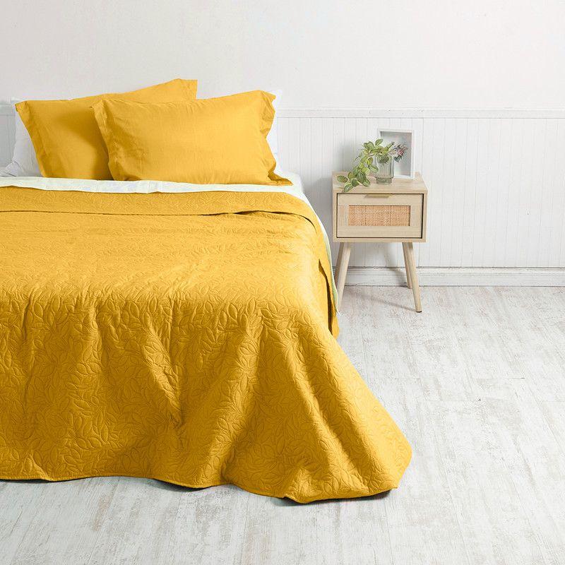 Quilt Cordoba lisa Mashini 2 P Mostaza-0