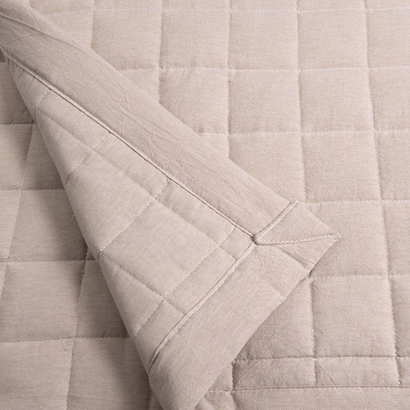 Cubrecama quilt oxford King Beige-2