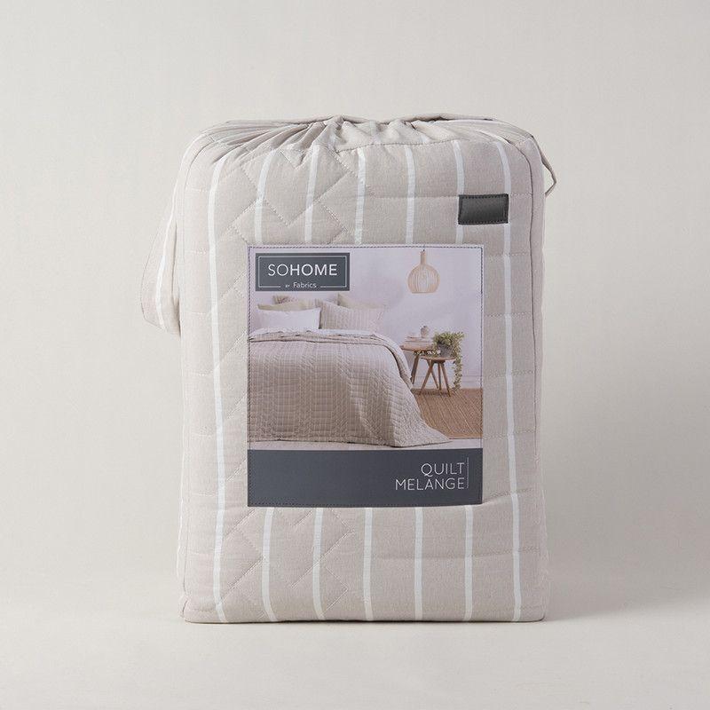 Cubrecama Melange 2 Pl Beige-3