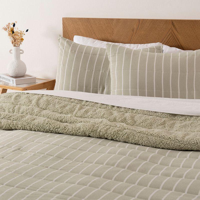 Quilt Palma Cationic Sherpa S. King Verde-2