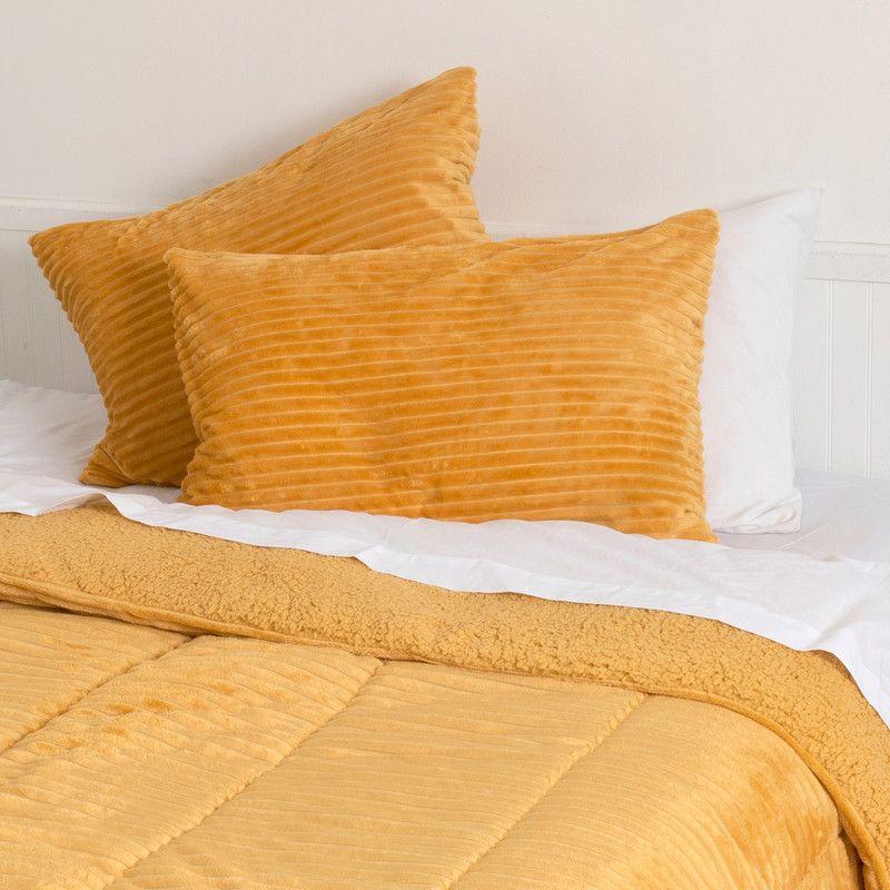 Plumon Corduroy Coral Sherpa 2 P Amarillo-2