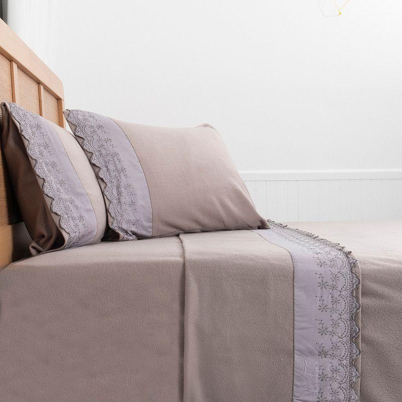 Sabana Polar Lisa Broderie 2 P Taupe-2