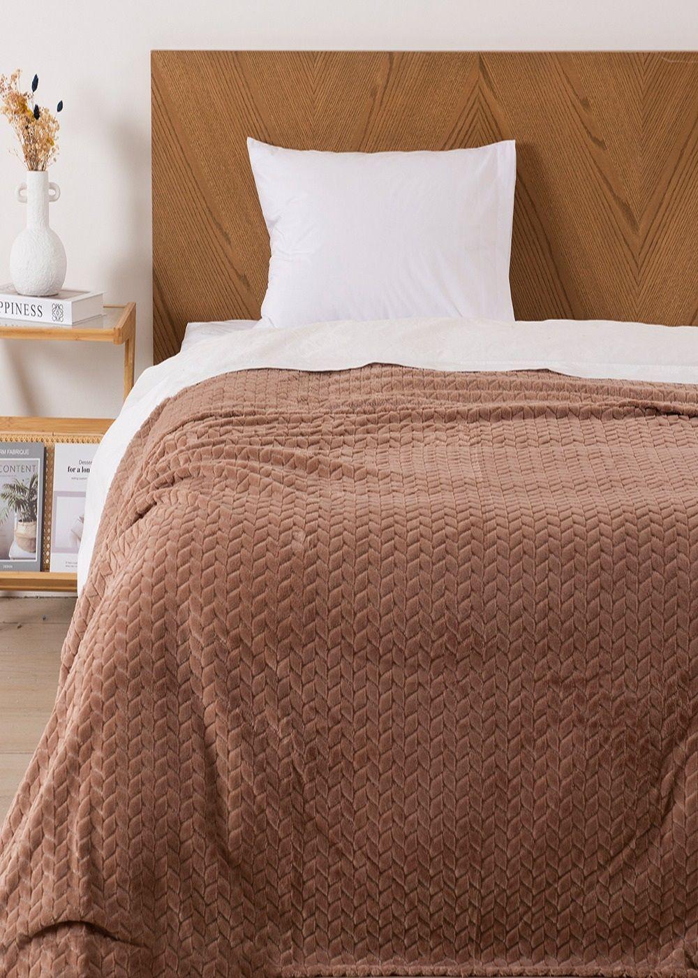 Frazada Jqd Flannel Nevada 1.5 P Nude-0