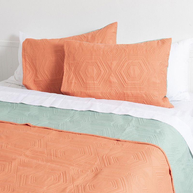 Quilt MF King   Naranjo-Verde-0