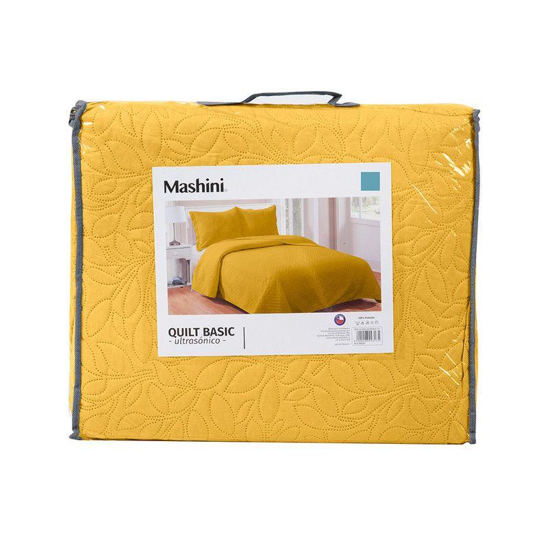 Quilt Cordoba lisa Mashini King Mostaza-3
