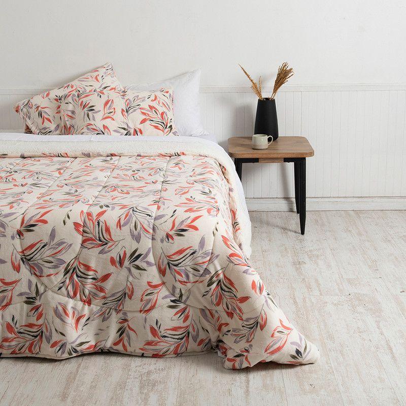 Plumon Coral print Sherpa 2 P Luanda-0