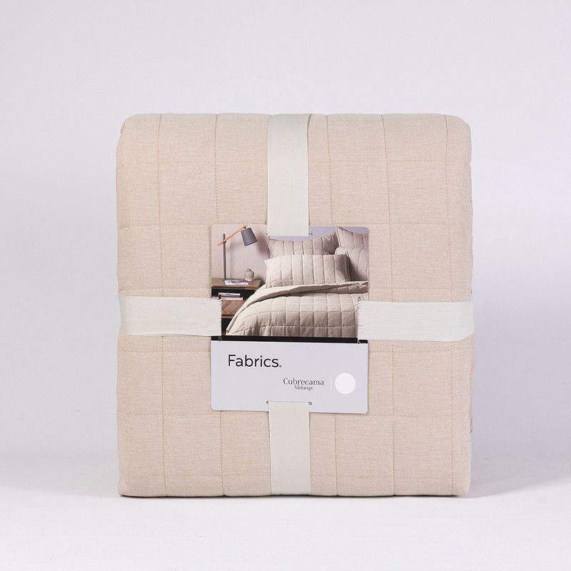 Cubrecama quilt oxford 1.5 PL Beige-3