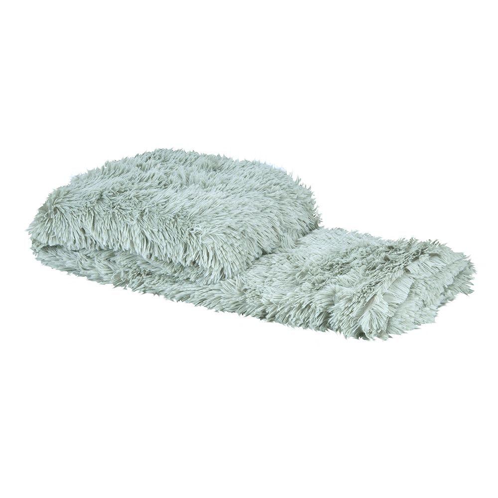 Manta Shaggy 127x152 Verde-0
