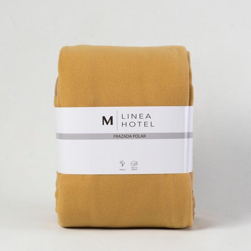 Frazada Polar Borde Satin Linea Hotel 1.5 P Beige-2
