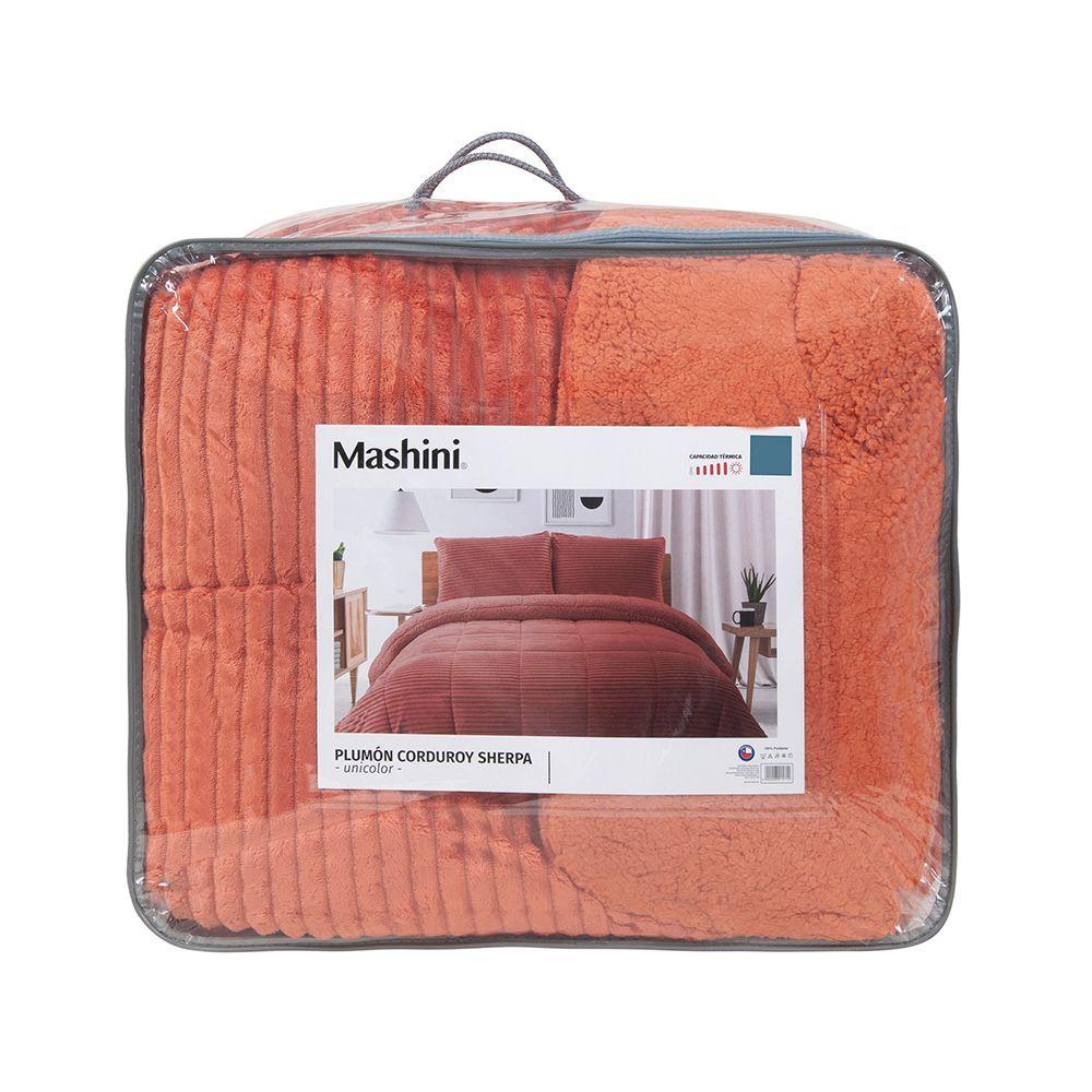 Plumon Corduroy Coral Sherpa 2 P Terracota-4