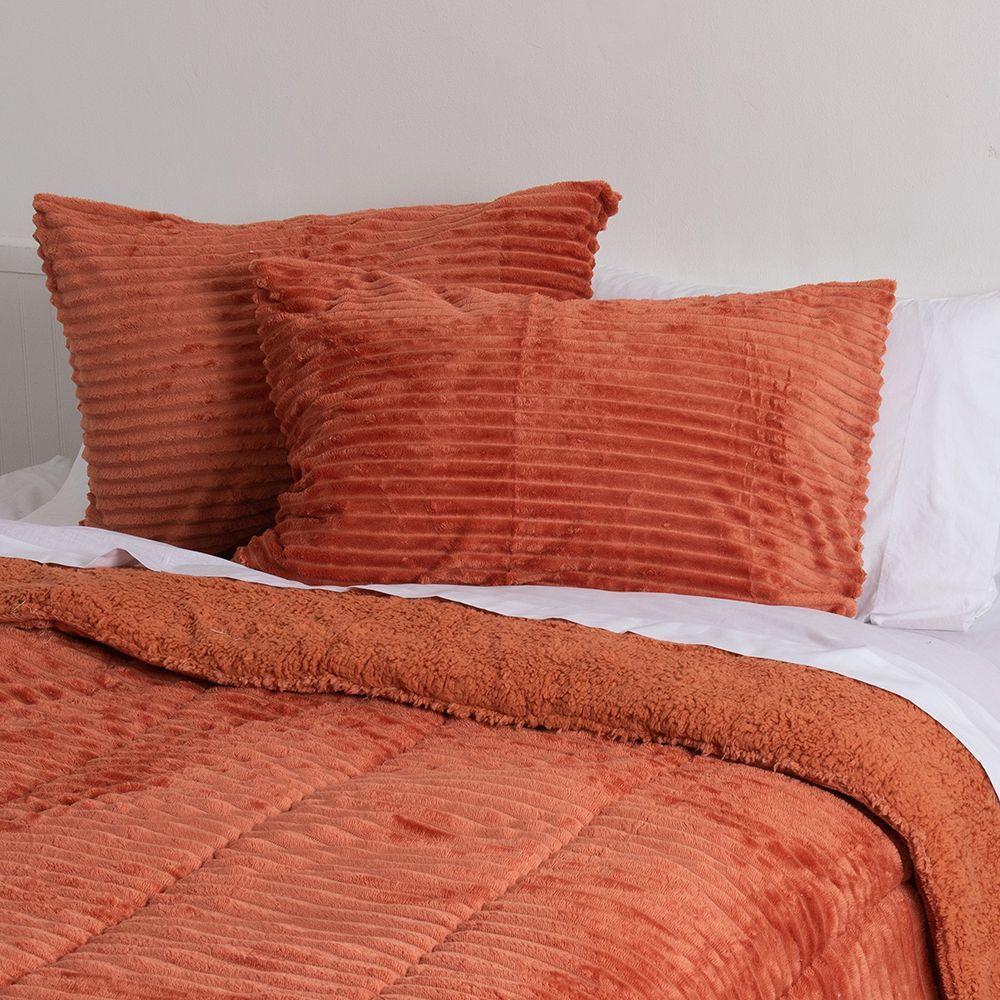 Plumon Corduroy Coral Sherpa 2 P Terracota-3