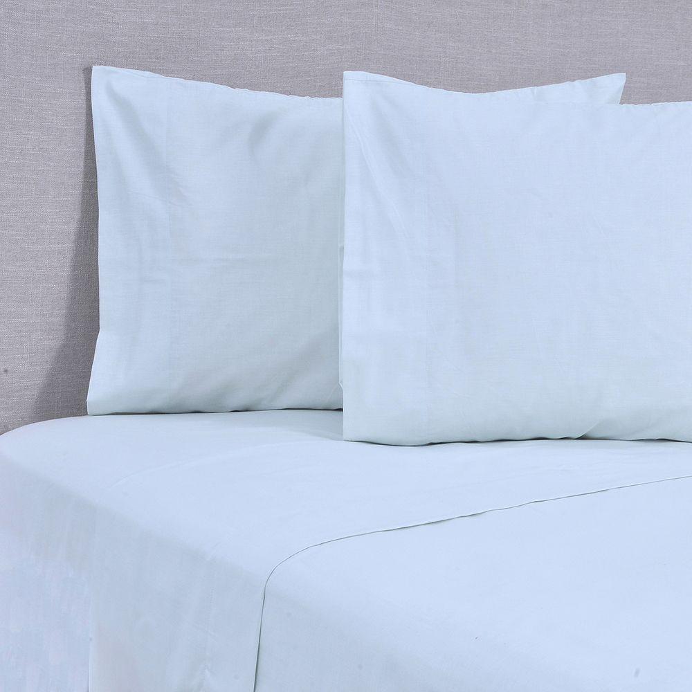 Sabana lisa 144 Hilos 144H 2P Verde Agua-0