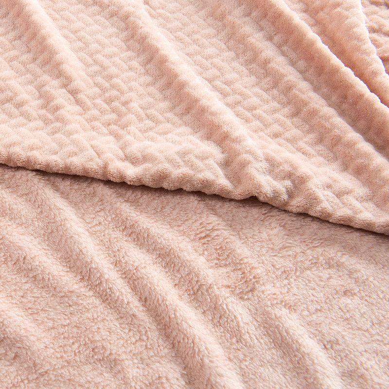 Frazada Coral Embossed 1.5 P Rosado-1