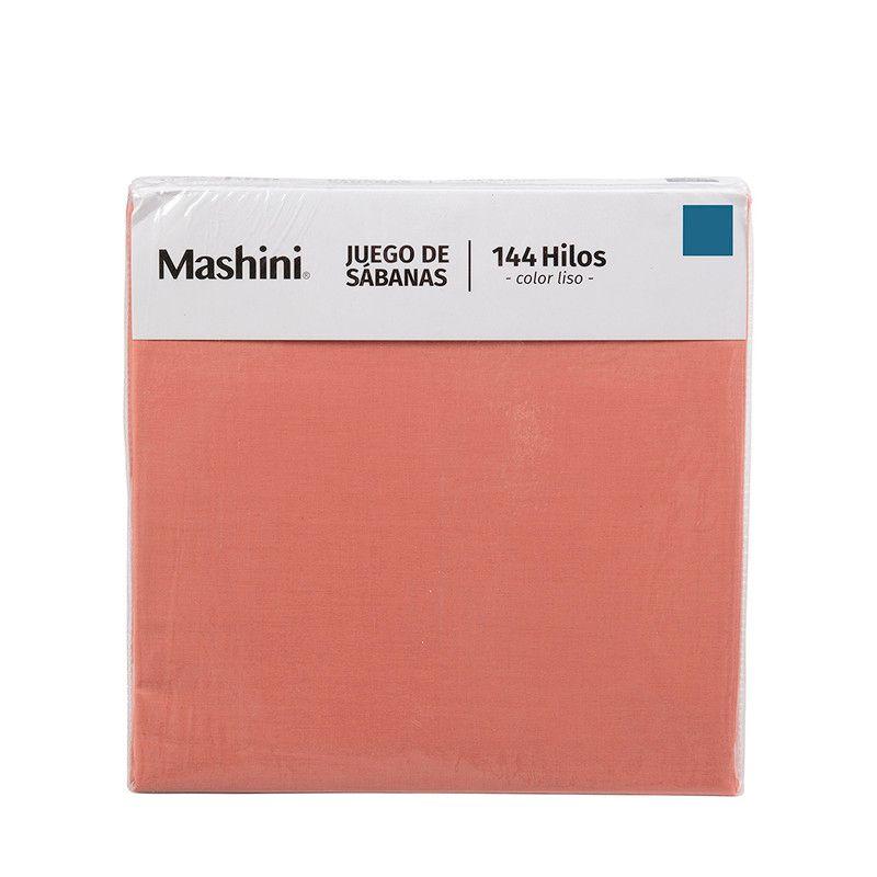 Sabana 144 Hilos Lisa 1P Naranjo-2