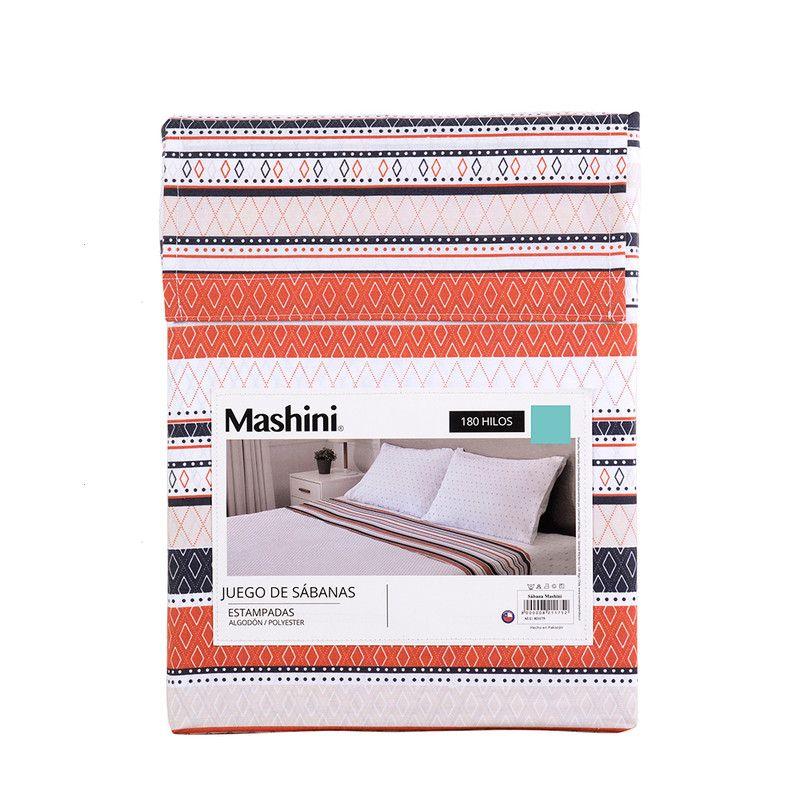 Sabana estampada  180 Hilos Super King Rombo-5
