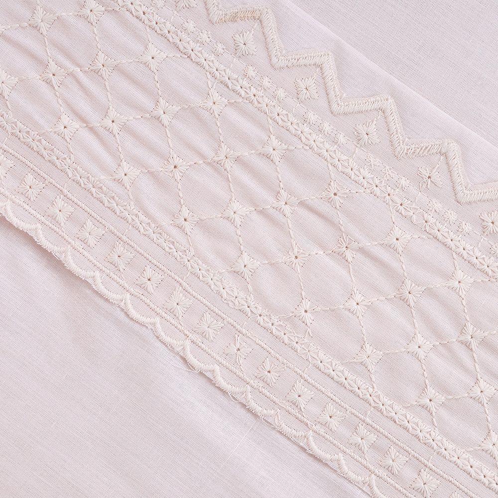 Sabana Broderie Bordada Bricks 1.5 P Rosado Angel-1
