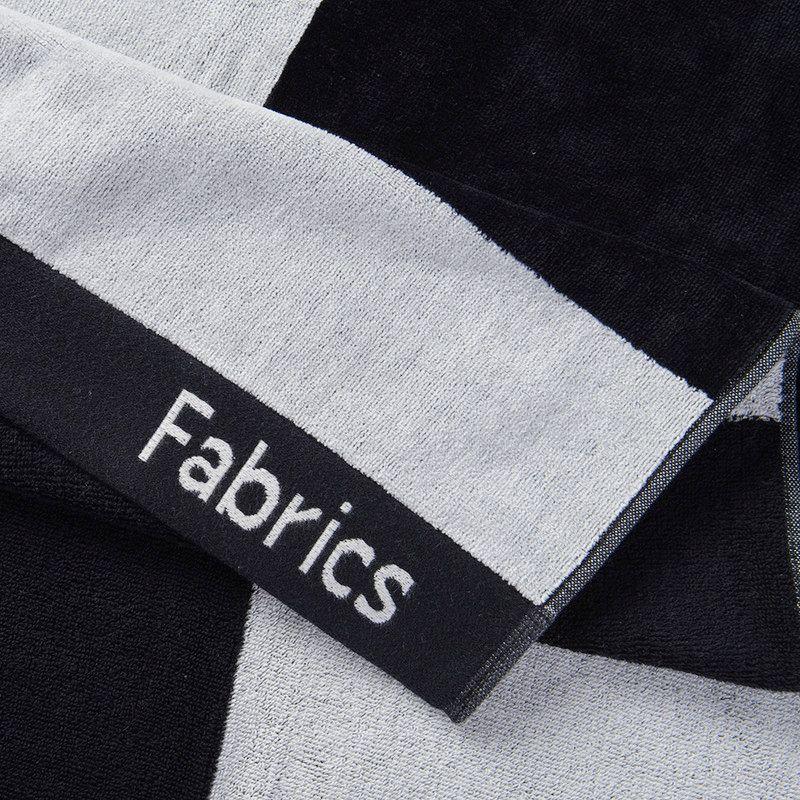 Toalla Playa Jacq Casas 90x180 Negro-1