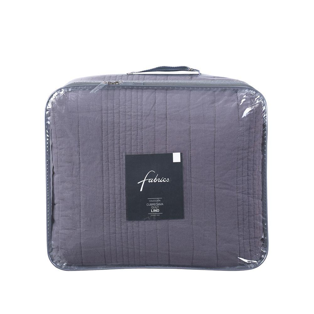 Quilt Lino Liso 1.5 P gris Fabrics-2
