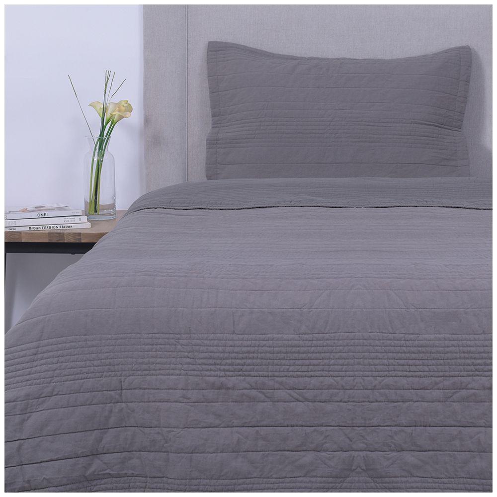 Quilt Lino Liso 1.5 P gris Fabrics-0