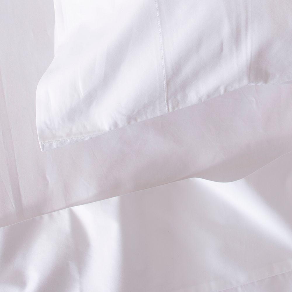 Sabana lisa  300 hilos King blanco Fabrics-1