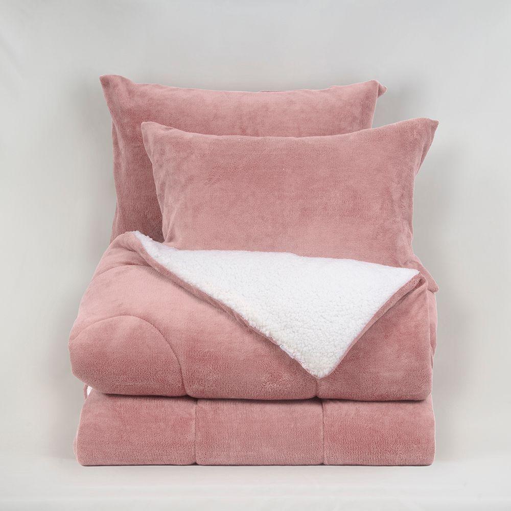 Plumon Coral Sherpa King Rosa Palo-1