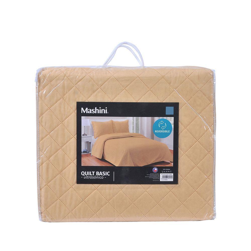 Quilt Cordoba lisa Mashini 1.5 P Mostaza-2